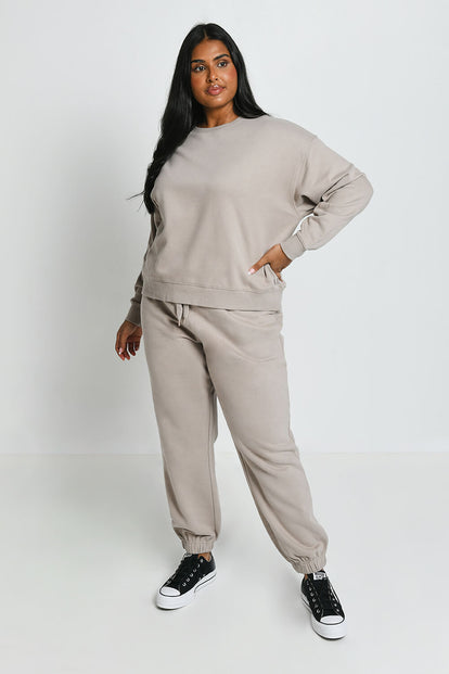Everyday Jogginghose Komfort Curvy - Oatmeal Beige