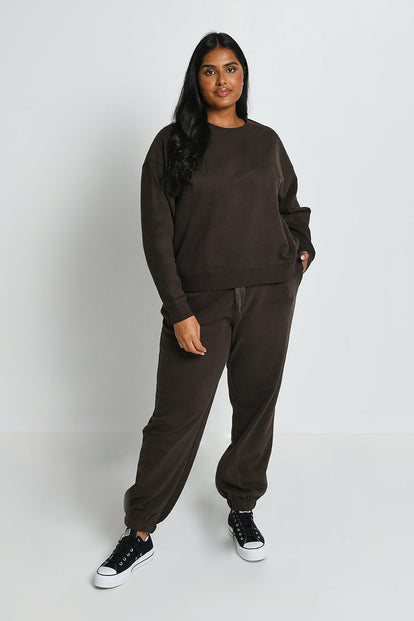 Everyday Jogginghose Komfort Curvy - Espresso Brown