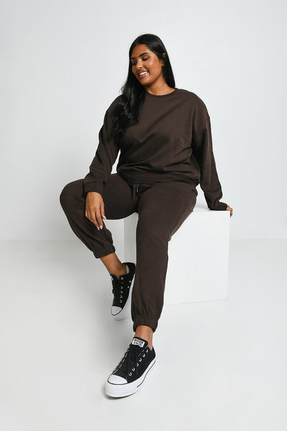 Everyday Jogginghose Komfort Curvy - Espresso Brown