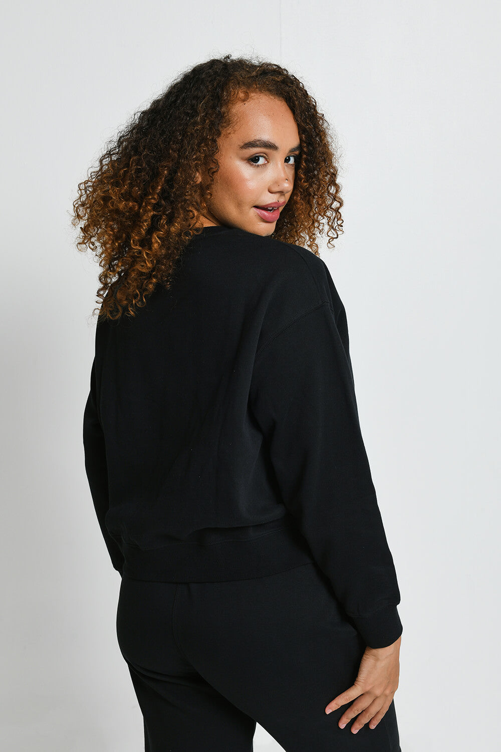 Alltägliche Sweatshirt Komfort - Schwarze