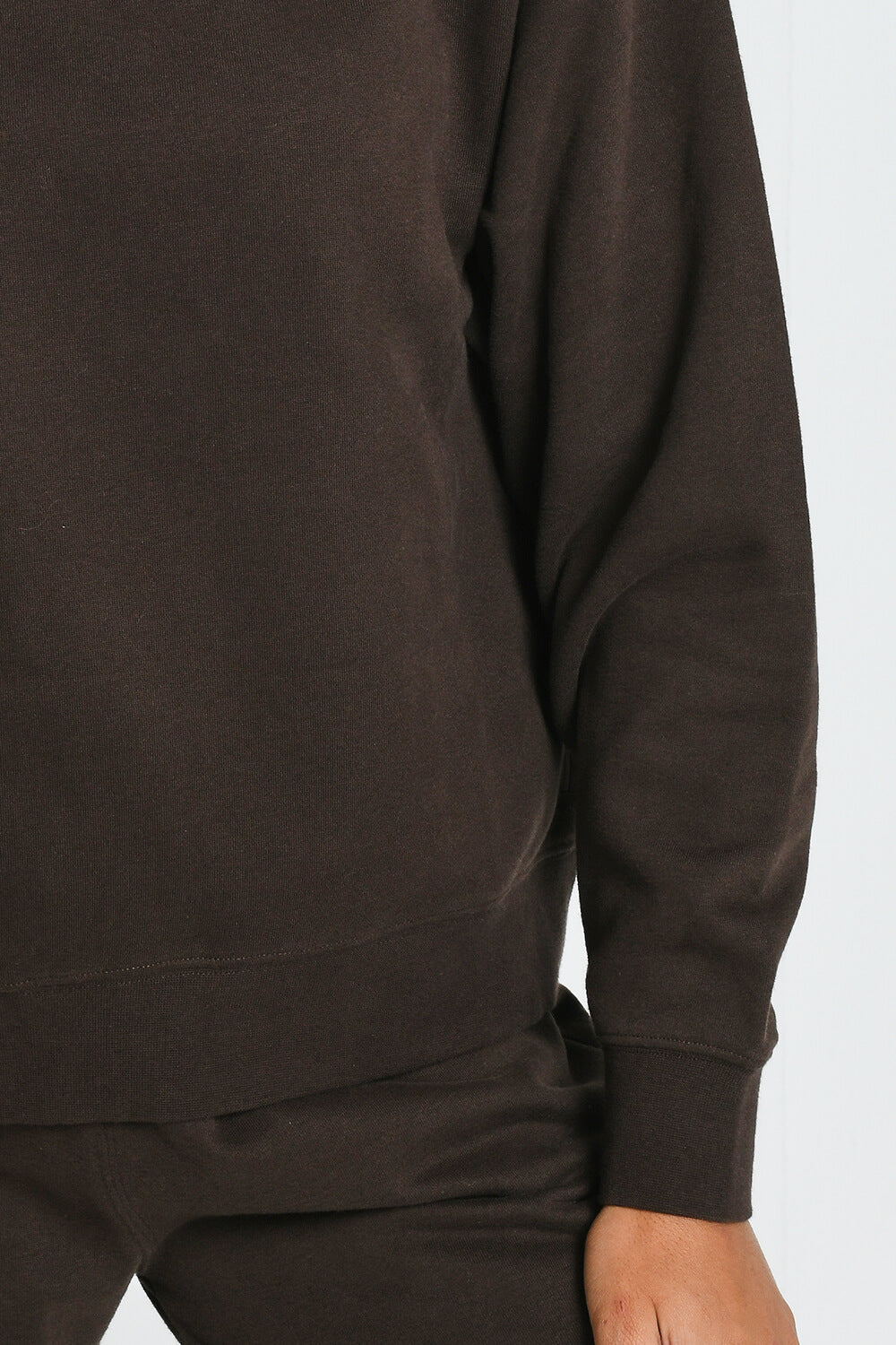 Alltägliche Sweatshirt Komfort- Espresso-Braune