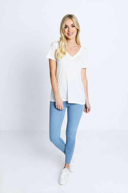 7/8 Jeggings Curvy - Light Blue