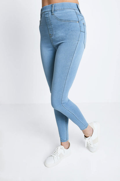 7/8 Jeggings Curvy - Light Blue
