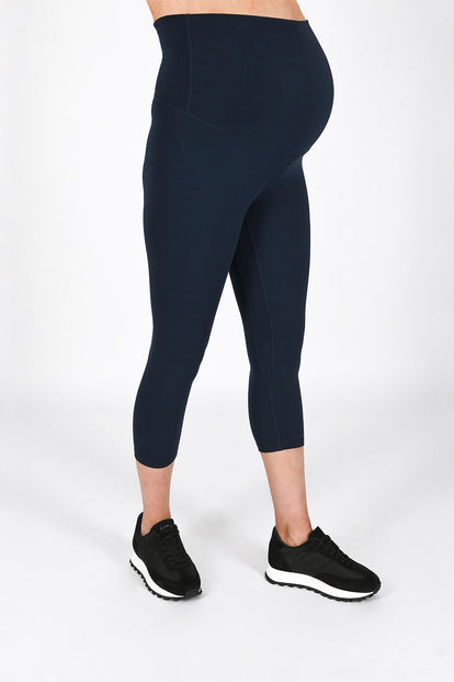 Revitalise Cropped Umstandsleggings - Marineblaue