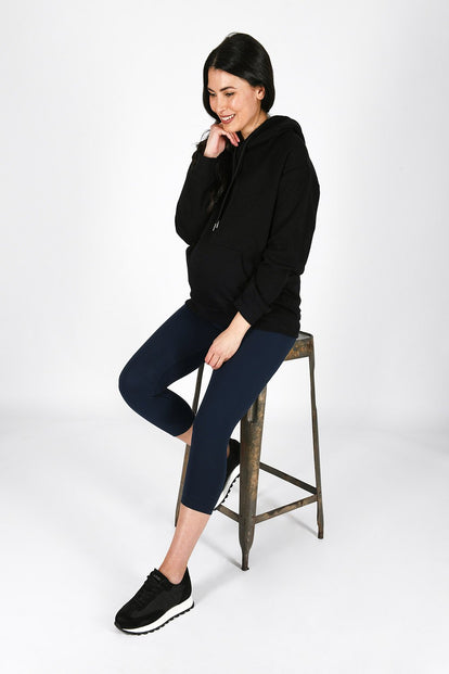 Revitalise Cropped Umstandsleggings - Marineblaue
