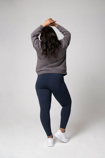 Everyday High Waisted Leggings Curvy - Infinity Blue Marl