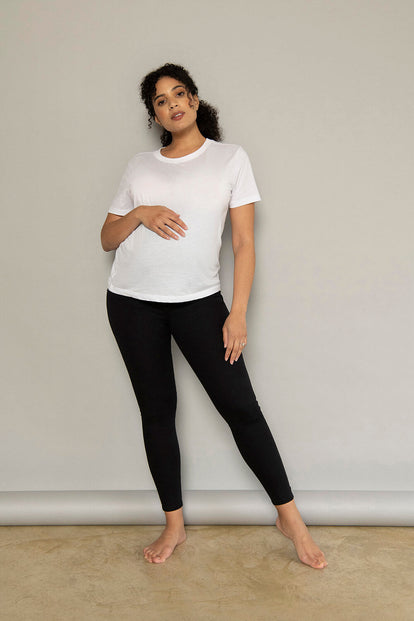 7/8 Umstandsjeggings - Schwarz