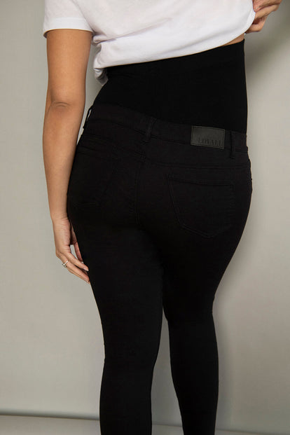 7/8 Umstandsjeggings - Schwarz