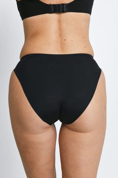 Nahtlose Hoch Hose Unterhose 3-Er Pack - Black