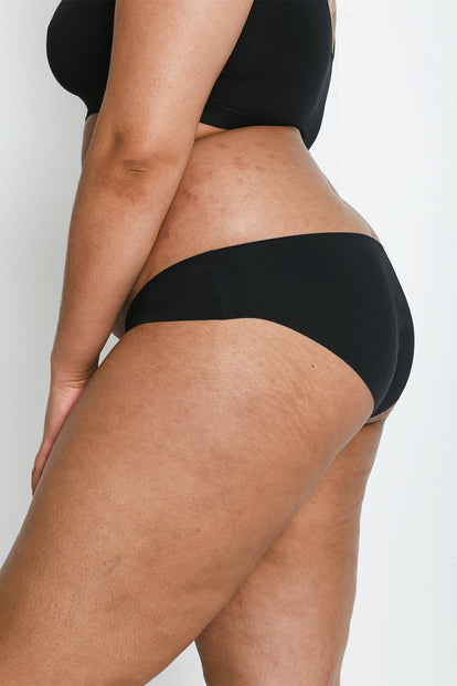 Kurve Nahtlose Brasilianische Unterhose 3-Er Pack - Black