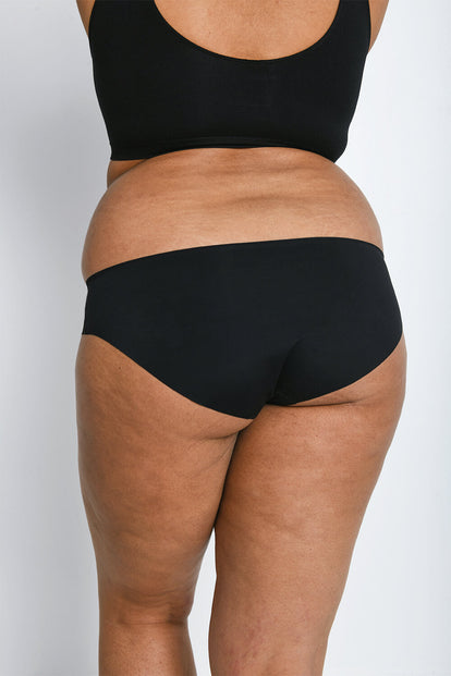 Kurve Nahtlose Brasilianische Unterhose 3-Er Pack - Black