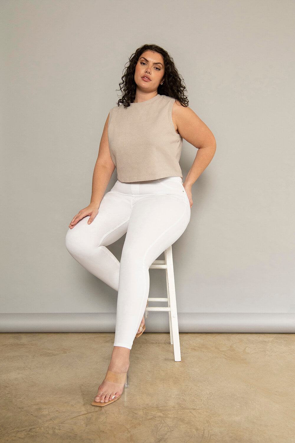 Ultimate 7/8 Jeggings Kurve - Weiße