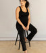 Straight-Fit Umstandsjeans -Schwarz