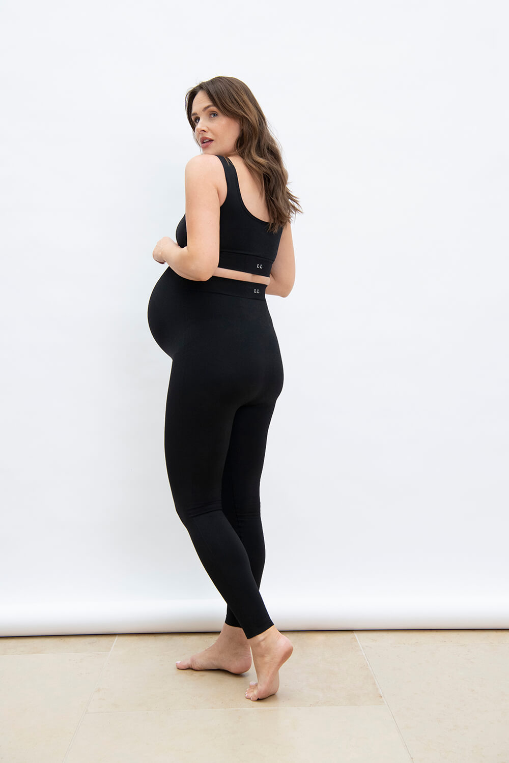 Ultimate Seamless Umstandsleggings - Schwarze