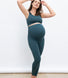 Ultimate Seamless Umstandsleggings - Teal-Blaue