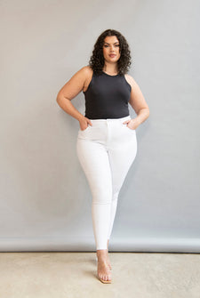 Lift & Shape Jeans Curvy - White