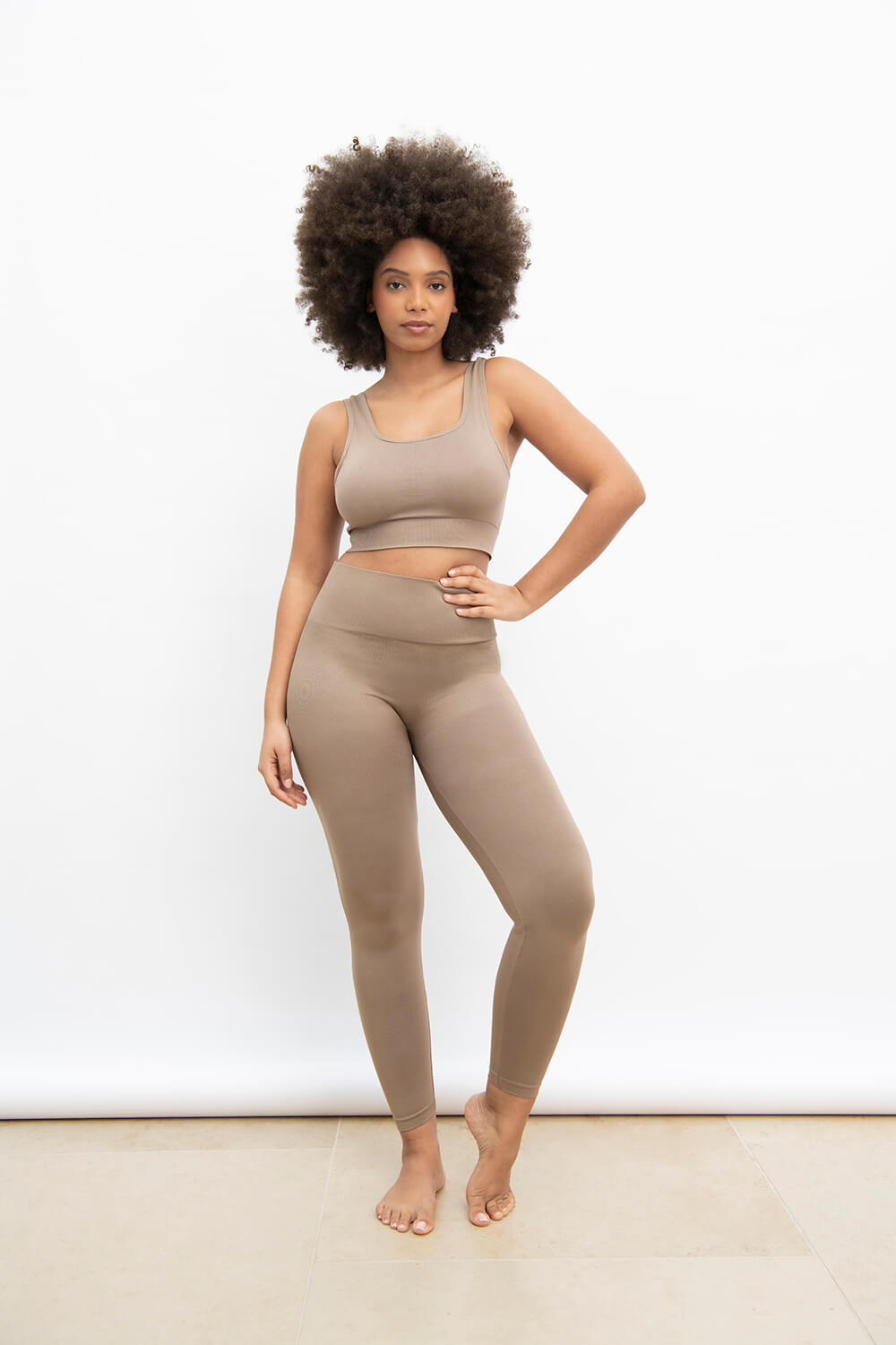 Ultimate Seamless High Waisted Leggings - Haferbeige
