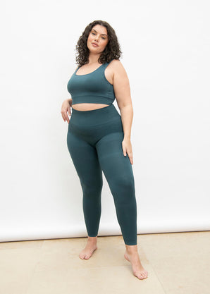 Ultimate Seamless High Waisted Leggings - Teal Blue