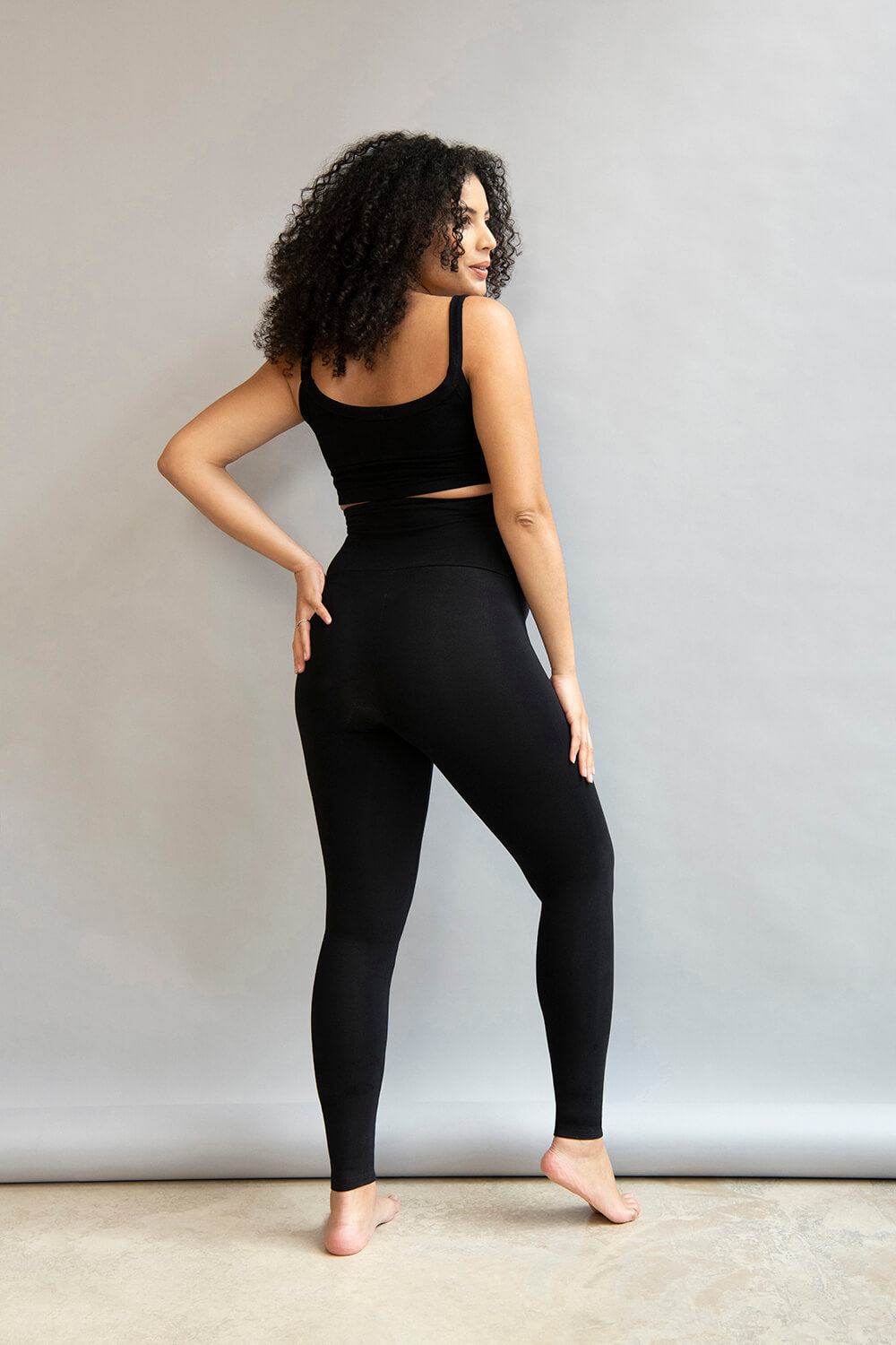 Alltägliche Leichte Umstandsleggings - Schwarze