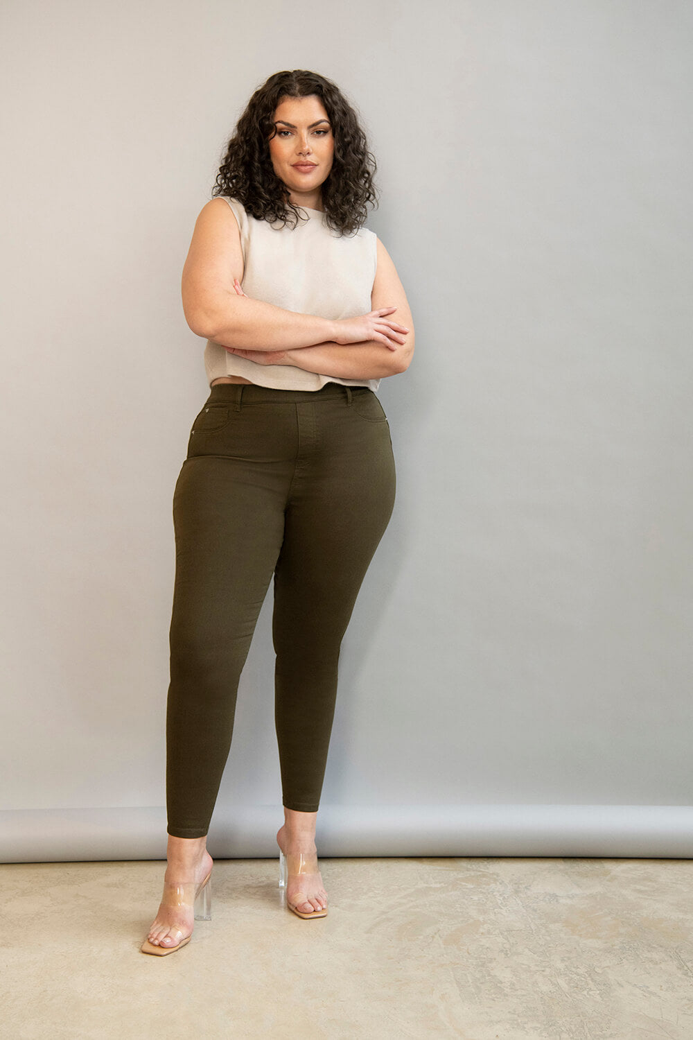 Ultimate Jeggings - Khaki-Grüne