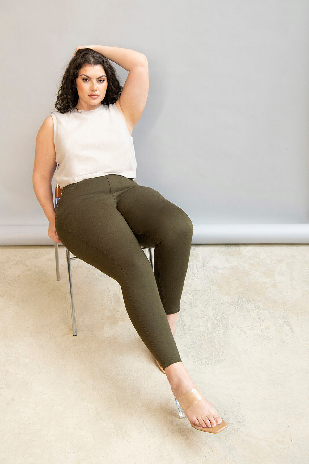 Ultimate Jeggings - Khaki-Grüne