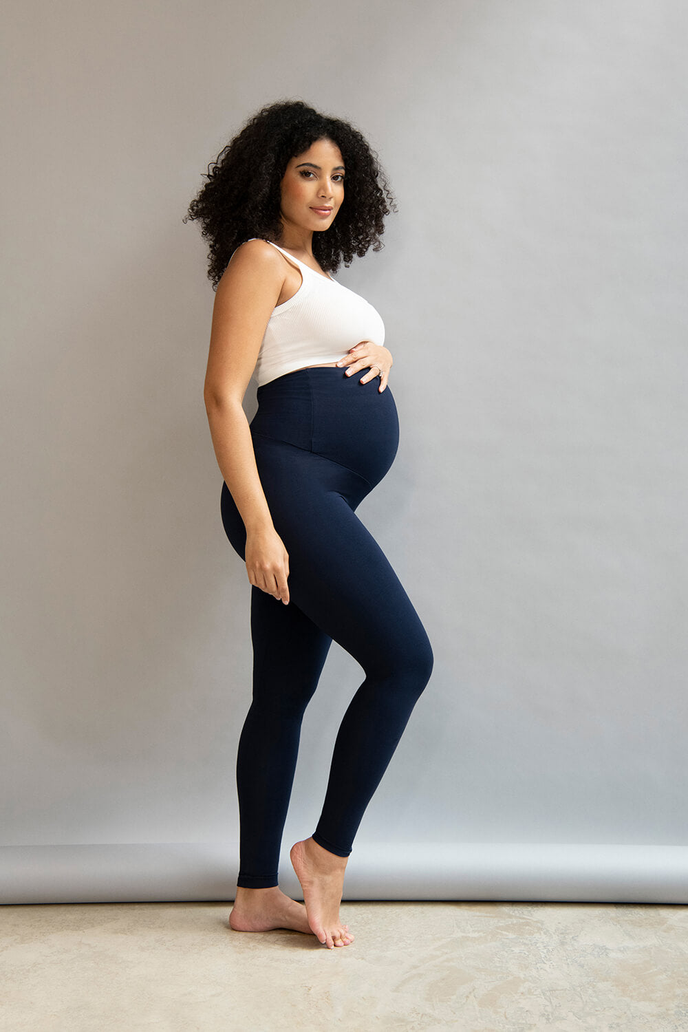 Alltägliche Leichte Umstandsleggings - Navy
