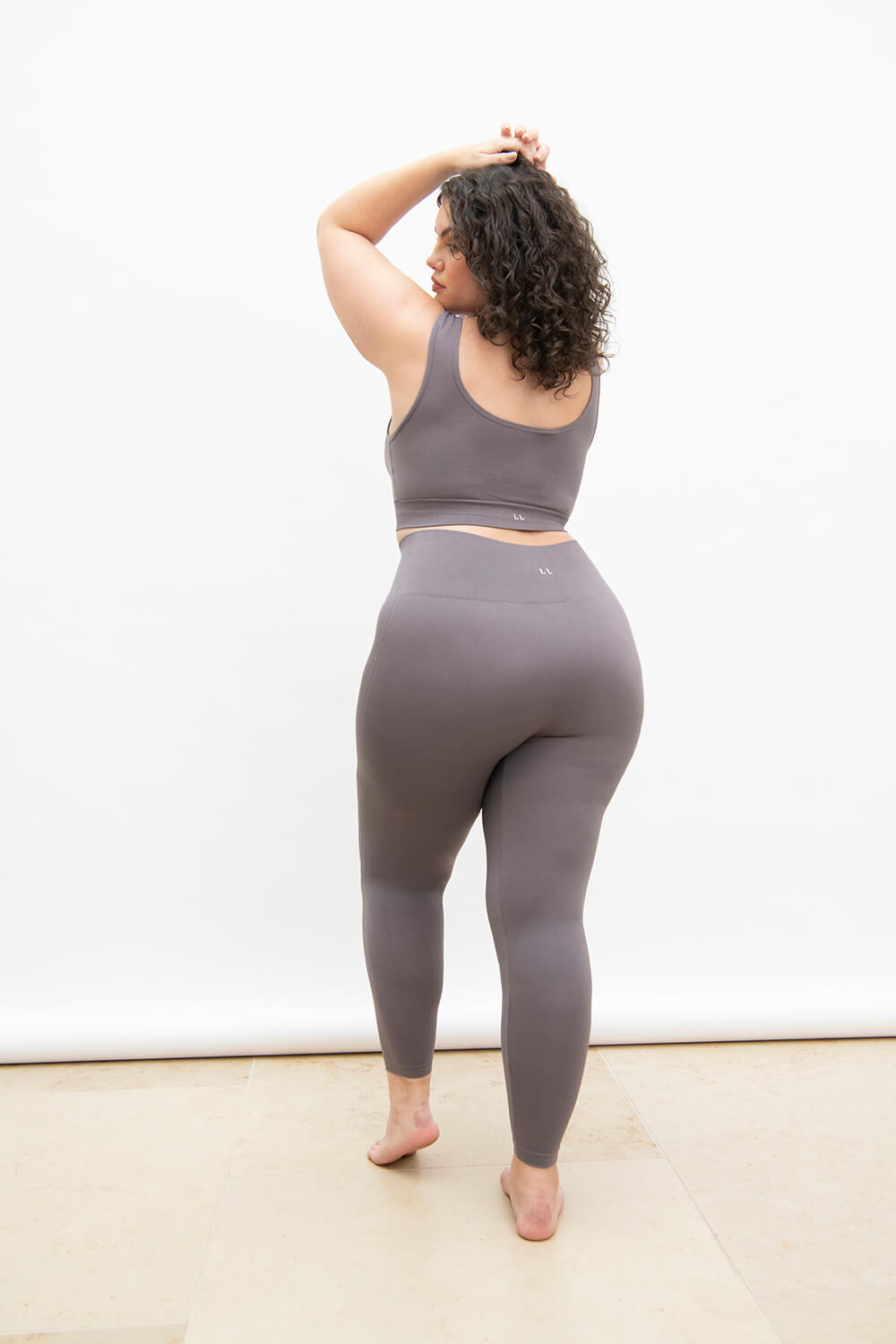 Ultimate High Waisted Seamless Leggings Curvy - Deep Mauve