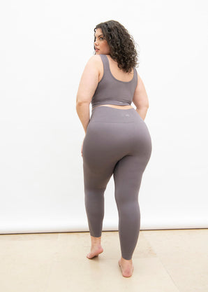 Ultimate High Waisted Seamless Leggings Curvy - Deep Mauve