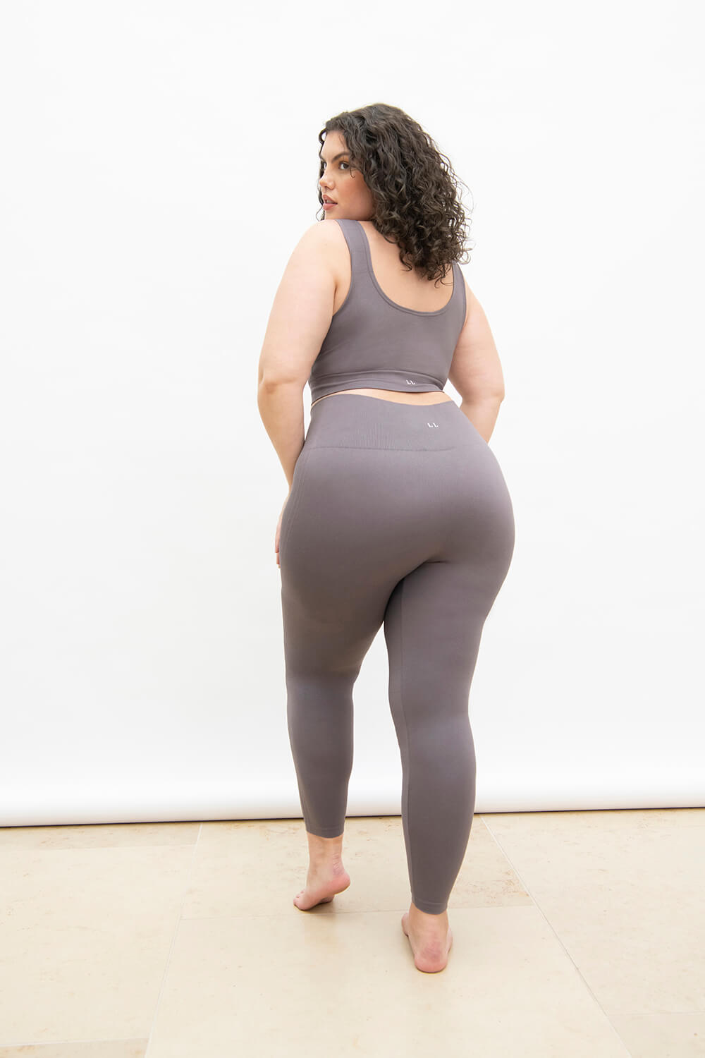 Ultimate High Waisted Seamless Leggings Curvy - Deep Mauve