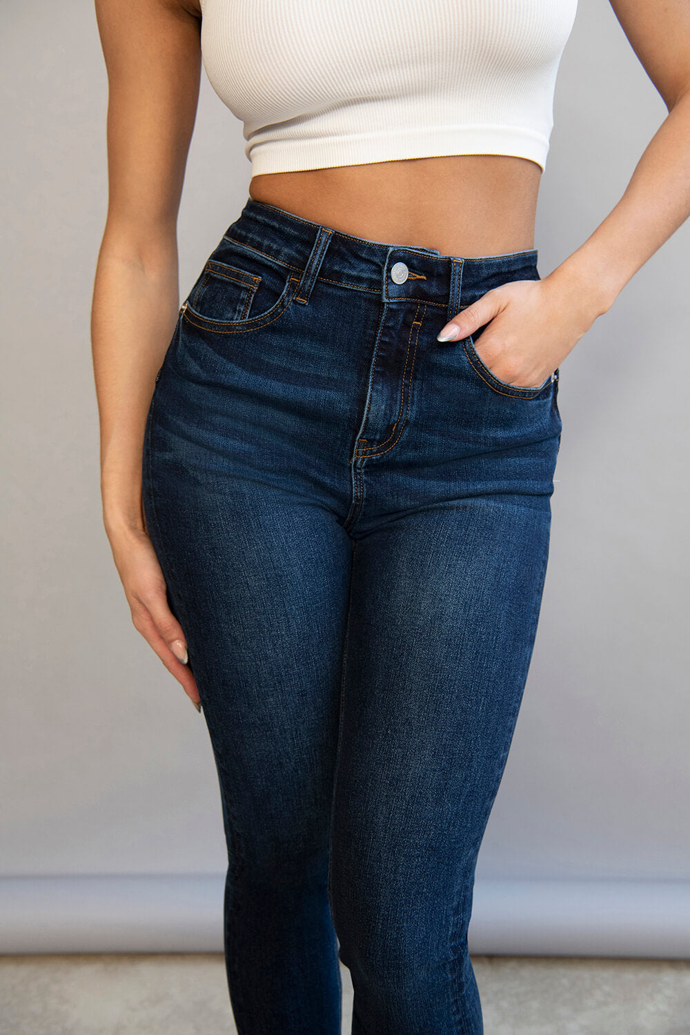 Lift & Shape Jeans - Dunkelblaue
