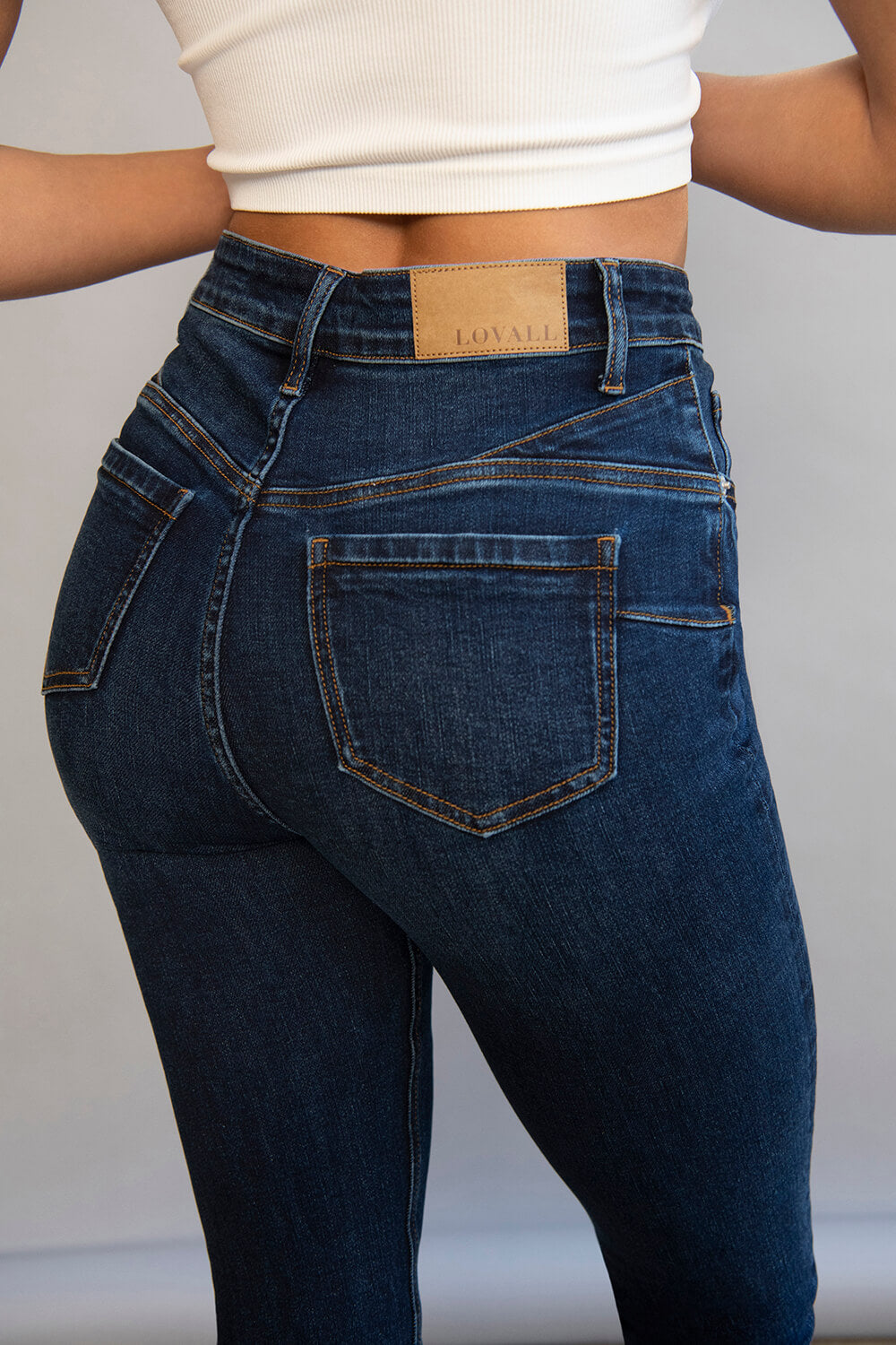 Lift & Shape Jeans - Dunkelblaue