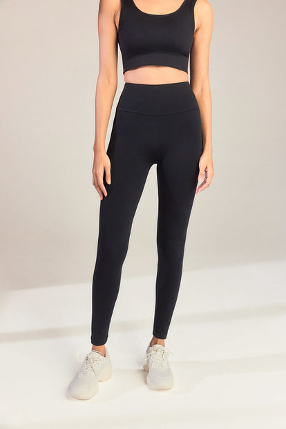 Everyday High Waisted Leggings - Black