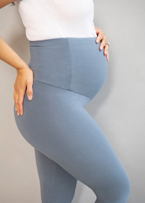 Alltägliche Leichte Umstandsleggings - Stahlblau