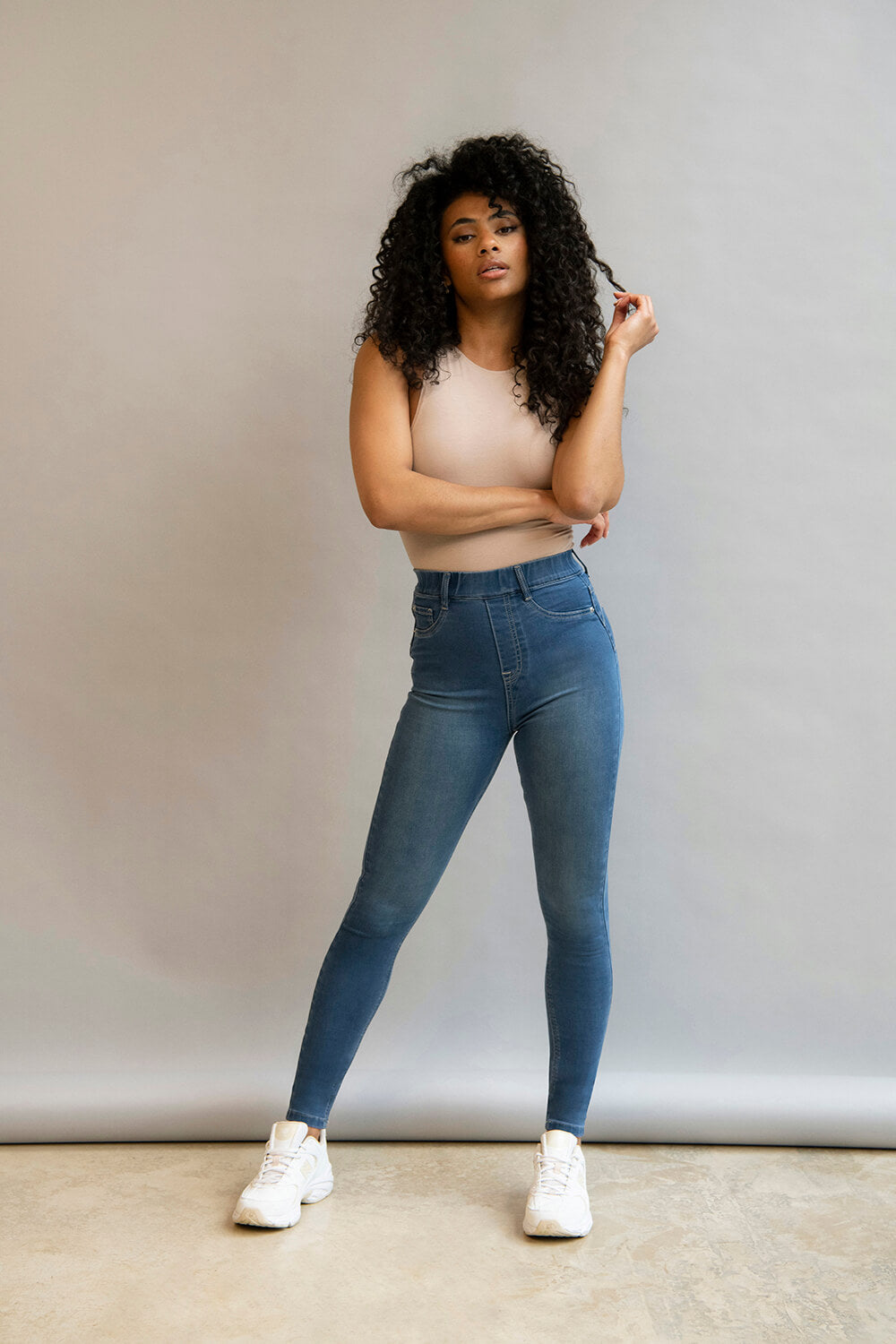 Ultimate 7/8 Jeggings - Mittelblau