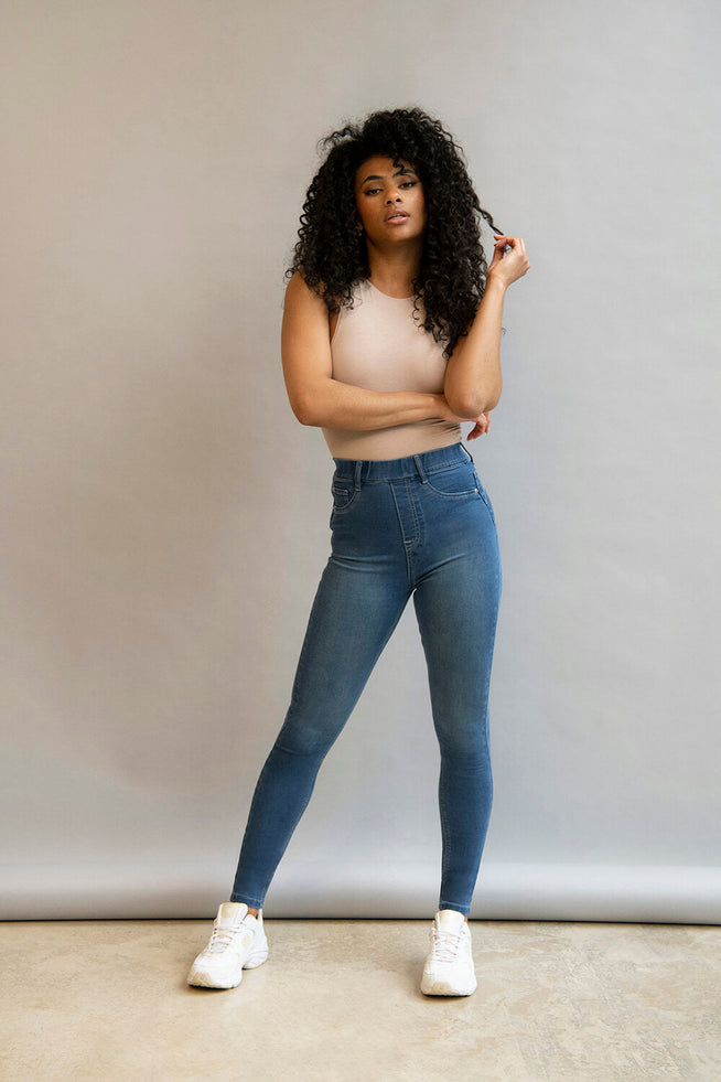 Ultimate 7/8 Jeggings - Mittelblau