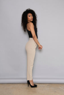 Zigarettenhose Curvy - Sand