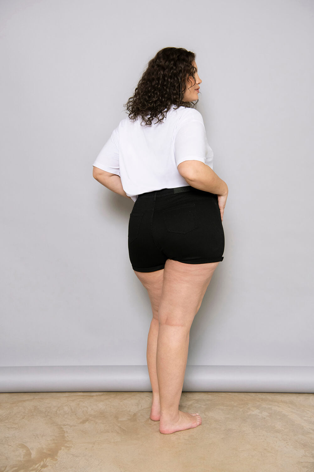 Everyday Jeansshorts Curvy - Black