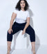 7/8 Stretchhose Curvy - Navy