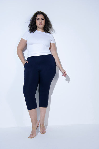 7/8 Stretchhose - Navy