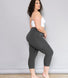 Cropped Leichte Leggings - Dunkelgrau