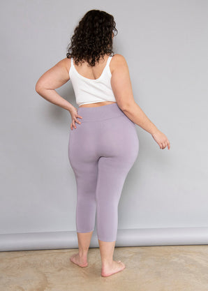 Cropped Leggings Lightweight - Mauve