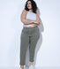 Chino-Hose Curvy - Green