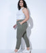 Chino-Hose Curvy - Green