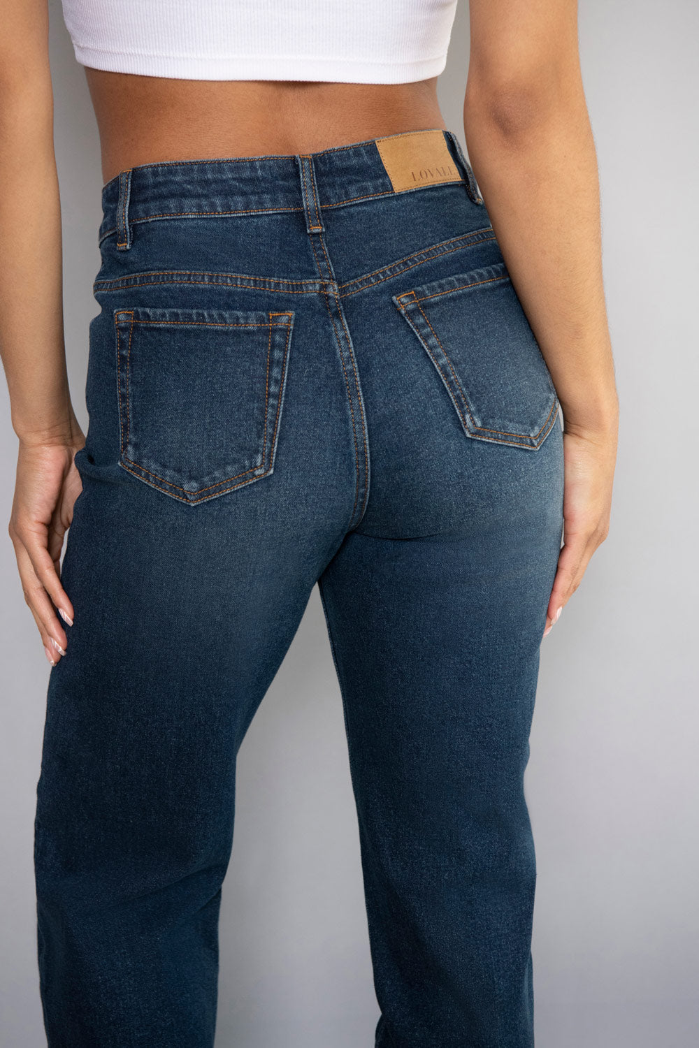 Straight-Fit Jeans - Dunkelblau
