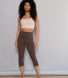 Cropped Leggings Lightweight - Espresso Brown