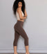 Cropped Leggings Lightweight Curvy - Espresso Brown