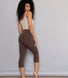 Cropped Leggings Lightweight - Espresso Brown