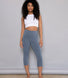 Cropped Leggings Lightweight - Steel Blue