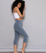 Cropped Leggings Lightweight - Steel Blue