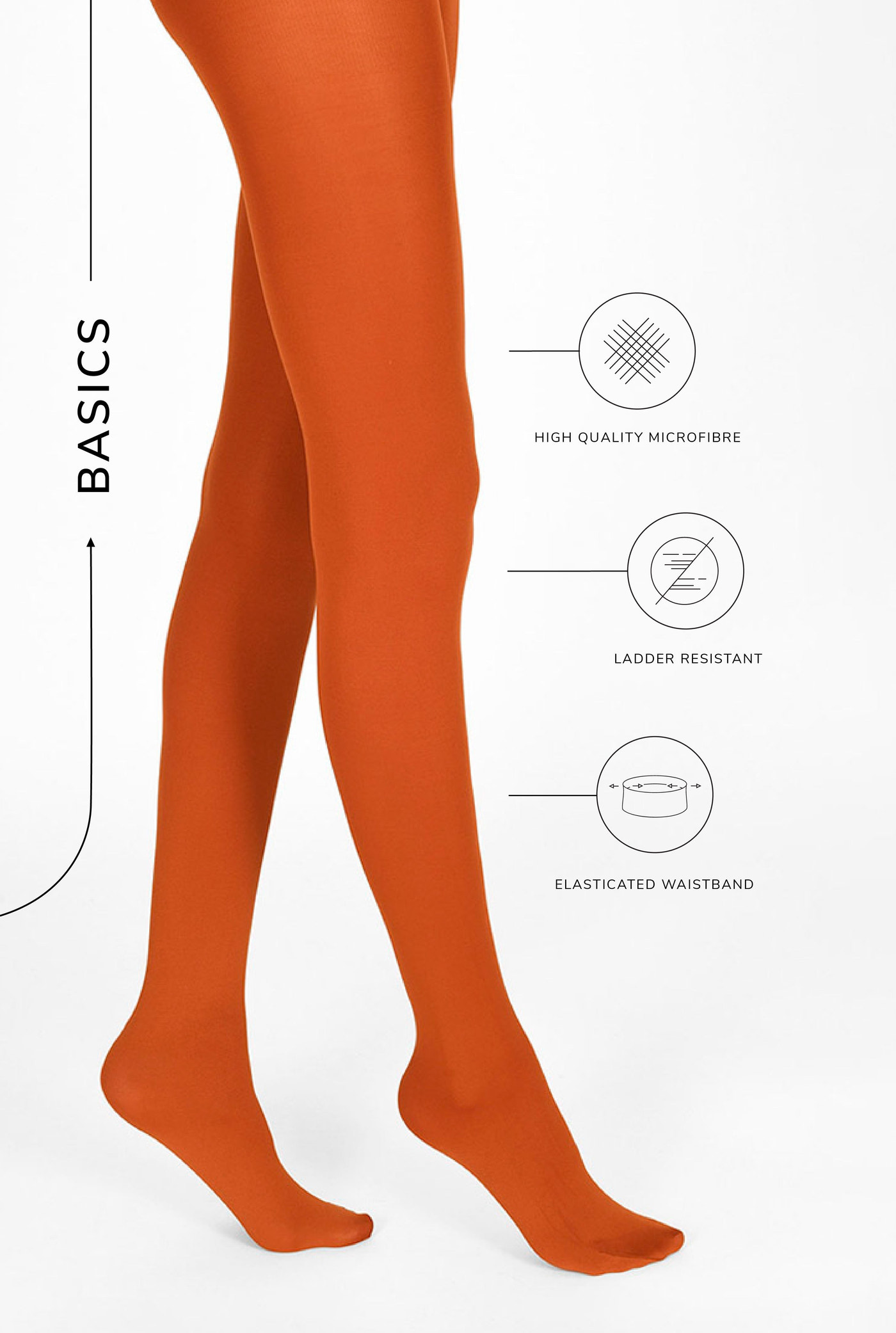 Strumpfhose - Rostbraun